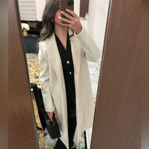 Elegant Cream Women's Coat